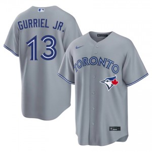 Lourdes Gurriel Jr. #13 Toronto Blue Jays Baseball Jersey | Fresh Men Gray Embroidery Edition 62000103