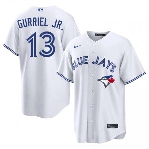 White Lourdes Gurriel Jr. #13 TOR Baseball Stitched Jersey | Original Men Fit 61709256