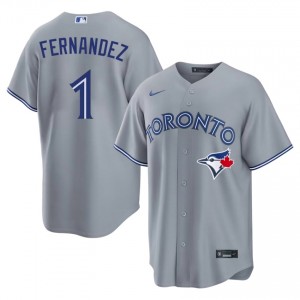 Tony Fernandez #1 Blue Jays Baseball Jersey | Fresh Men Gray Embroidery Edition 48598708