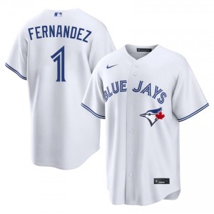 White Tony Fernandez #1 Jays Baseball Stitched Jersey | Original Men Fit 97409865