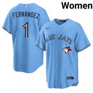 Exclusive Tony Fernandez #1 Blue Baseball Embroidery Jersey | TOR Blue Jays Women Collection Edition 77780404
