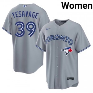 Trey Yesavage #39 TOR Blue Jays Baseball Jersey | Official Women Gray Embroidery Edition 28460056