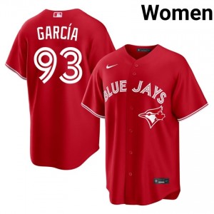 TOR Yimi Garcia #93 Red Women Jersey | Stitch Premium Baseball Uniform 40142954