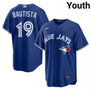 Youth Jose Bautista #19 Royal Stitched Jersey | TOR Elite Baseball Gear 32935892