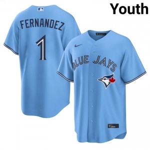 Professional Tony Fernandez #1 Blue Baseball Embroidery Jersey | Blue Jays Youth Collection Edition 37232890