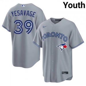 Trey Yesavage #39 Blue Jays Baseball Jersey | Classic Youth Gray Embroidery Edition 68233685