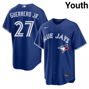 Youth Vladimir Guerrero Jr. #27 Royal Stitched Jersey | Toronto Blue Jays Elite Baseball Gear 80395691