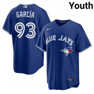 Royal Yimi Garcia #93 Jays Baseball Stitched Jersey | Original Youth Fit 23172734